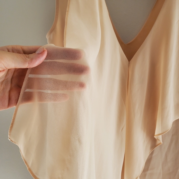 BCBGMAXAZRIA Sleeveless back flair top - Picture 4 of 5